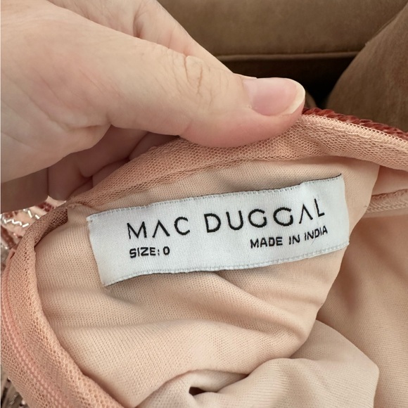 Mac Duggal | 5390 Sleeveless Sequin Embellished Cut Out Back Size 0 NEW PROM! - Picture 12 of 13